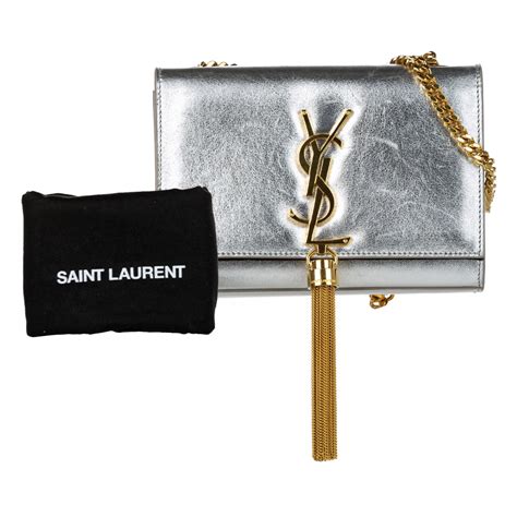 pochette yves saint laurent argento|Pochettes SAINT LAURENT pour femme .